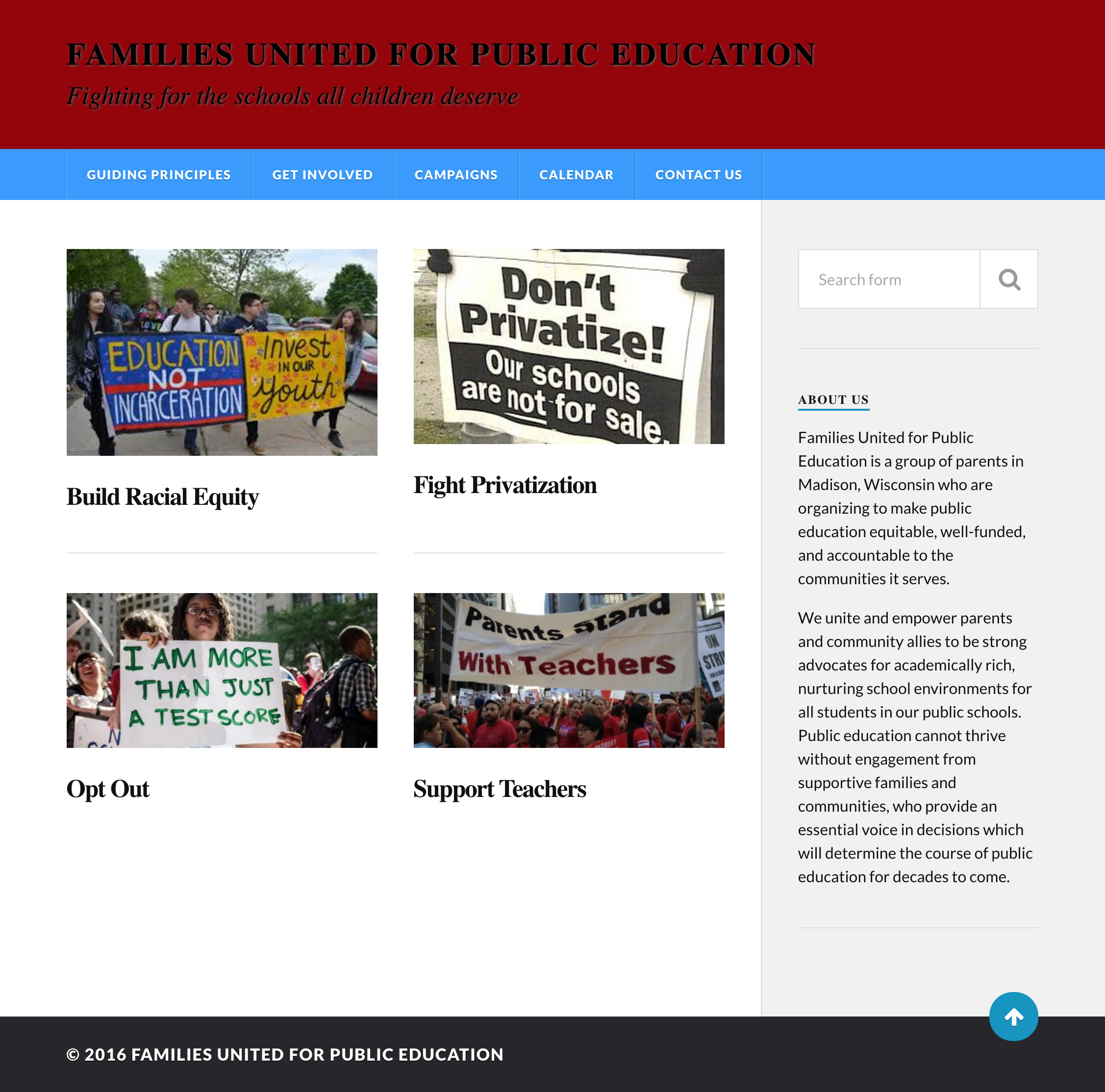 Families United for Public Education (2015)